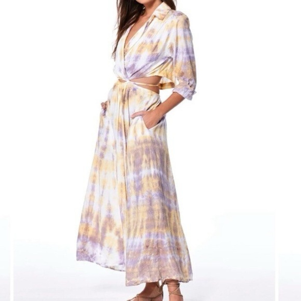 Young Fabulous & Broke Tie-Dye Maxi Skirt